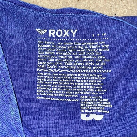 Blue Women’s Roxy short sleeve t-shirt size small - Picture 5 of 7